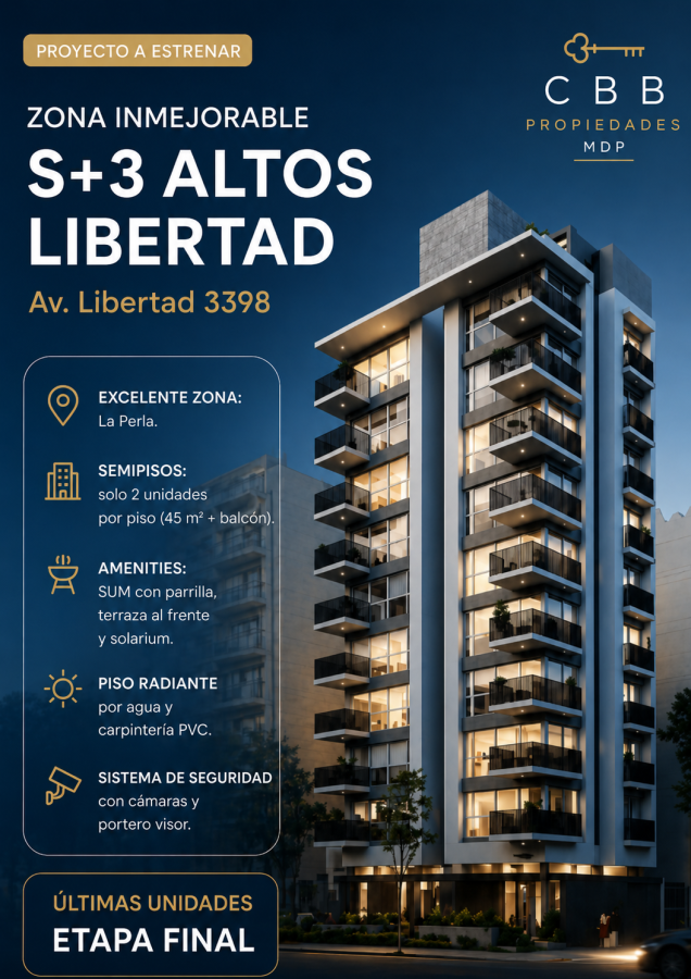 3 Unidades Disponibles | Etapa Final